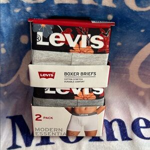 Levi's Boxer Briefs 2-Pack - Black and Gray